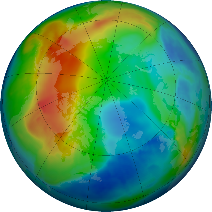 Arctic ozone map for 02 December 2008